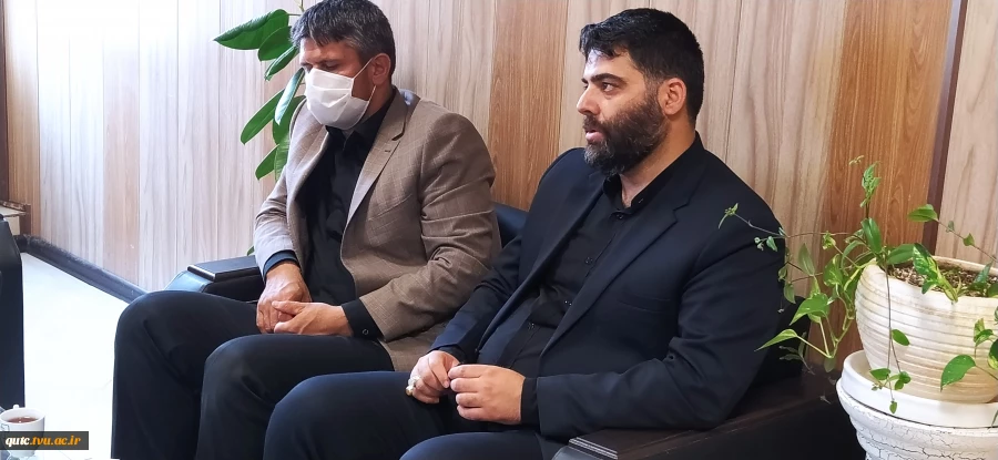 گزارش تصویری از حضور وبازدید ریاست محترم اداره زندان شهرستان قوچان از دانشکده فنی شهیدرجایی قوچان 4