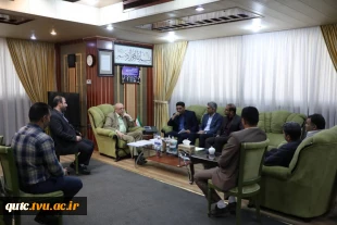 دیدار نماینده محترم مردم شریف شهرستان های قوچان و فاروج  در مجلس شورای اسلامی به همراه تعدادی از روسا و مسئولین دانشگاه‌های قوچان با وزیر محترم علوم، تحقیقات و فناوری 3