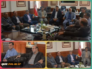 دیدار مسئولین آموزشکده قوچان با دکتر آیتی سرپرست دانشگاه صنعتی قوچان و معاونین دانشگاه صنعتی قوچان