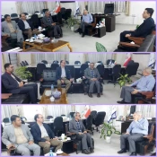 دیدار مهندس شادمان باهمراهی جمعی از همکاران آموزشکده قوچان بافرماندار محترم شهرستان قوچان 2