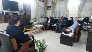 دیدار مهندس شادمان باهمراهی جمعی از همکاران آموزشکده قوچان بافرماندار محترم شهرستان قوچان 5