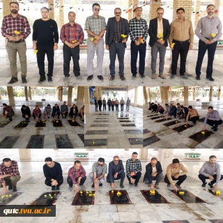به مناسبت هفته دفاع مقدس، کارکنان آموزشکده قوچان با آرمان‌های والای شهدای گرانقدر شهرستان قوچان تجدید میثاق کردند