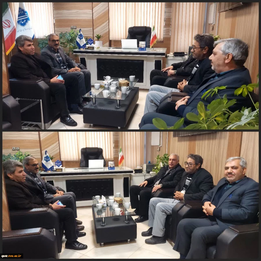 جمعی از همکاران گرامی پیشکسوت  با حضور در آموزشکده قوچان، با آقای علی شادمان دیداری صمیمانه داشته و برای ایشان در مسئولیت جدید آرزوی موفقیت و سربلندی نمودند 2