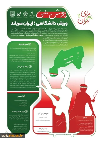 پویش ملی "ورزش دانشگاهی؛ ایران سربلند" با هدف تقویت روحیه امید، همبستگی ملی و نمایش توانمندی‌های دانشجویان، کارمندان و اعضای هیات علمی در دانشگاه های سراسر کشور با اهدای جوایز ارزنده برگزار می گردد. 