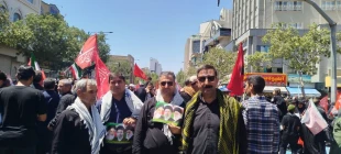 جمعی از کارکنان دانشگاه ملی مهارت - آموزشکده قوچان در مراسم تشییع پیکر مطهر رهبر شهید انقلاب اسلامی شرکت کردند. 2