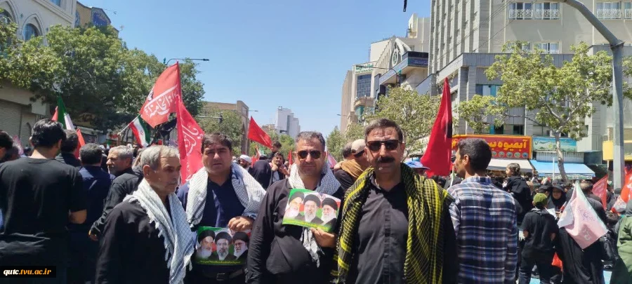 جمعی از کارکنان دانشگاه ملی مهارت - آموزشکده قوچان در مراسم تشییع پیکر مطهر رهبر شهید انقلاب اسلامی شرکت کردند. 2