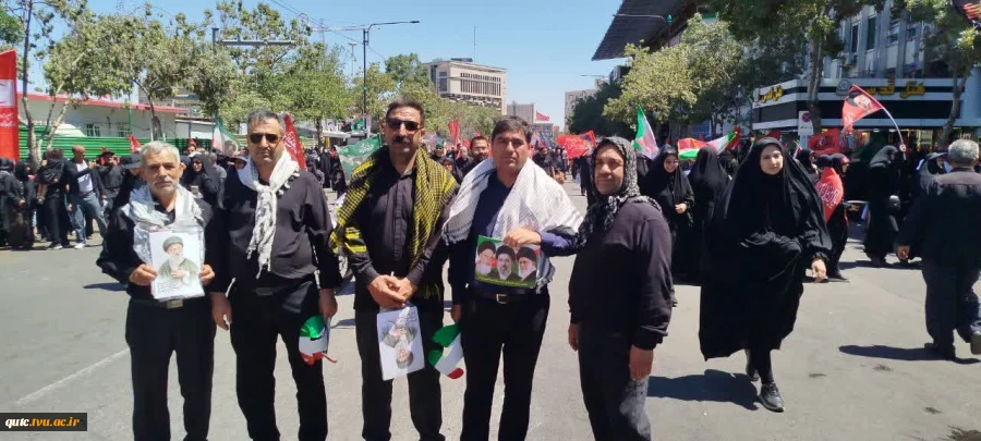 جمعی از کارکنان دانشگاه ملی مهارت - آموزشکده قوچان در مراسم تشییع پیکر مطهر رهبر شهید انقلاب اسلامی شرکت کردند. 4